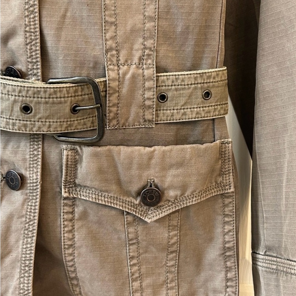 Jcrew Chino khaki green Military jacket size small - Picture 3 of 5